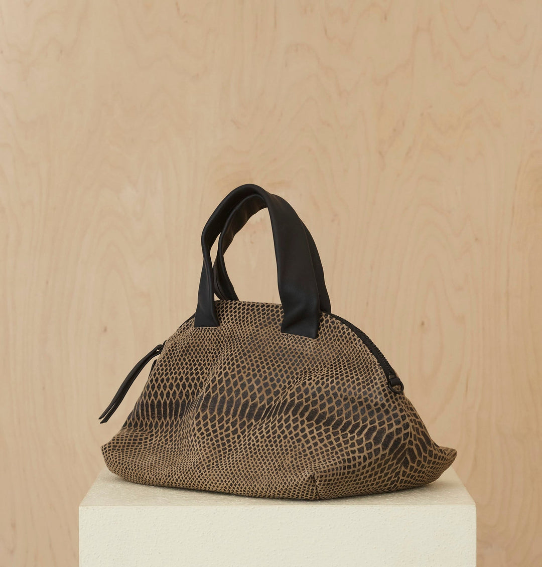 Daniella Lehavi Malika Large Satchel Bag in Latte available at Barbara Katz