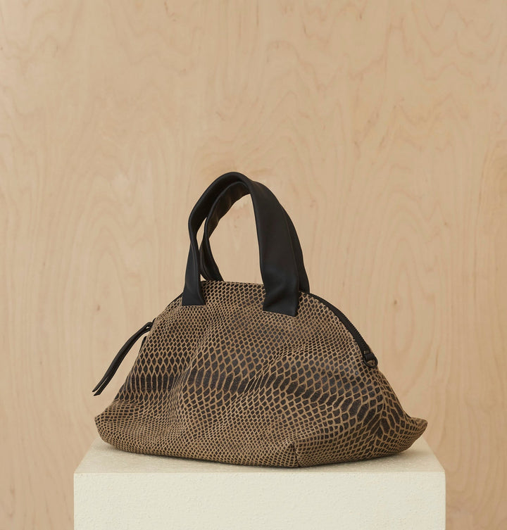 Daniella Lehavi Malika Large Satchel Bag in Latte available at Barbara Katz