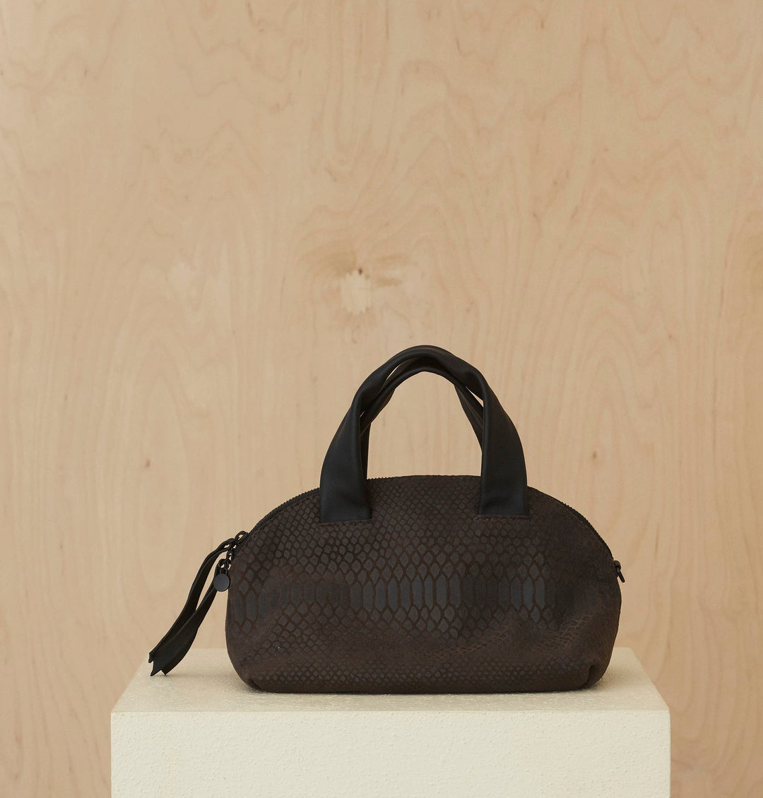 Daniella Lehavi Malika Medium Satchel Bag in Cocoa available at Barbara Katz