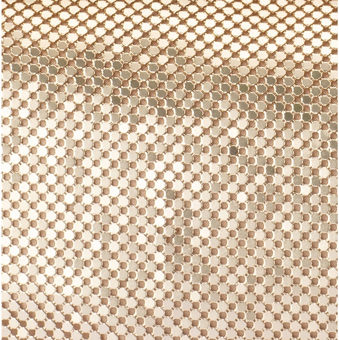 Olga Berg Clem Oversized Mesh Clutch Bag in Gold available at Barbara Katz