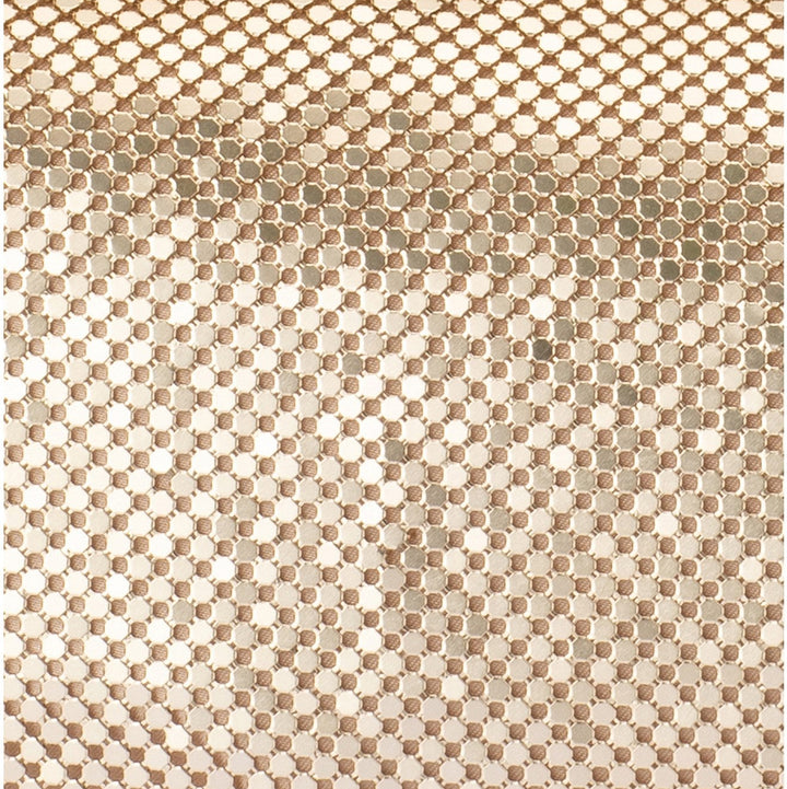 Olga Berg Clem Oversized Mesh Clutch Bag in Gold available at Barbara Katz