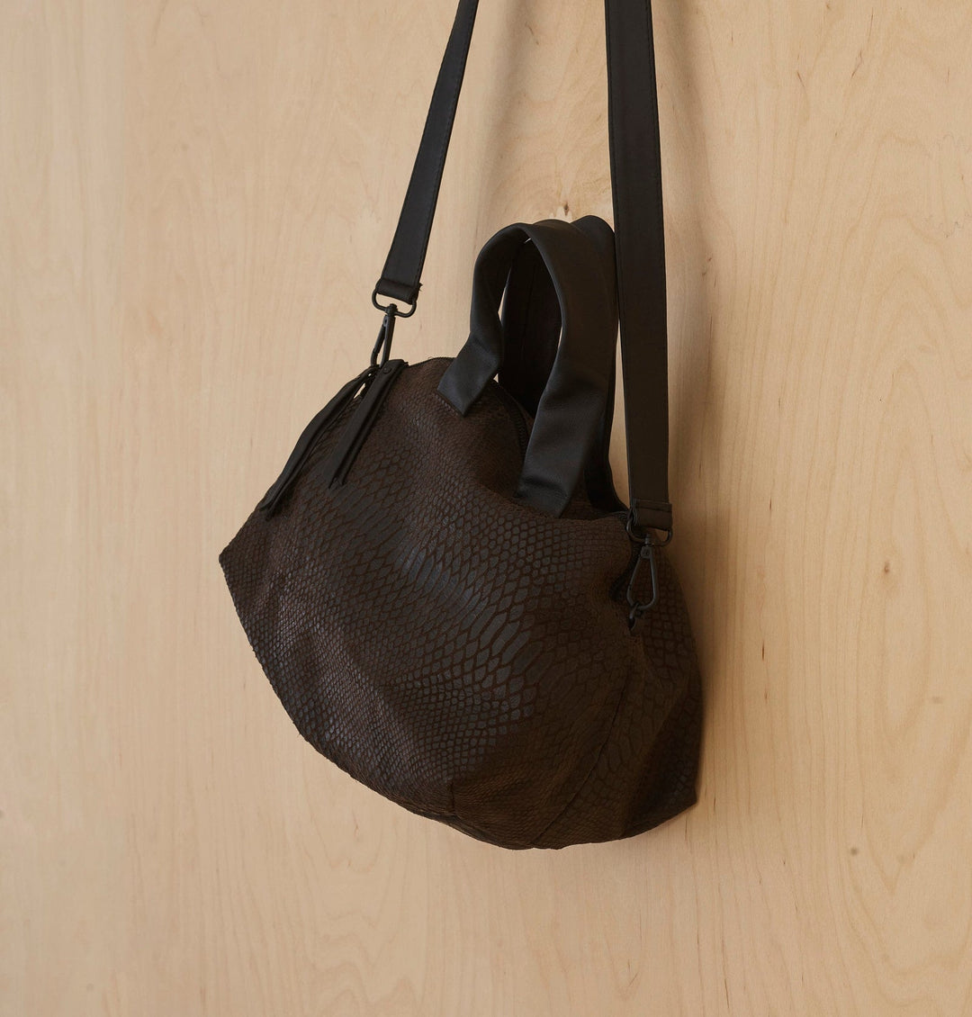 Daniella Lehavi Malika Large Satchel Bag in Cocoa available at Barbara Katz