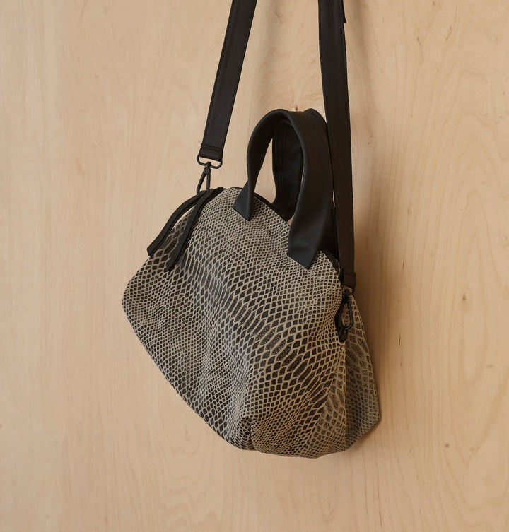 Daniella Lehavi Malika Large Satchel Bag in Ice available at Barbara Katz