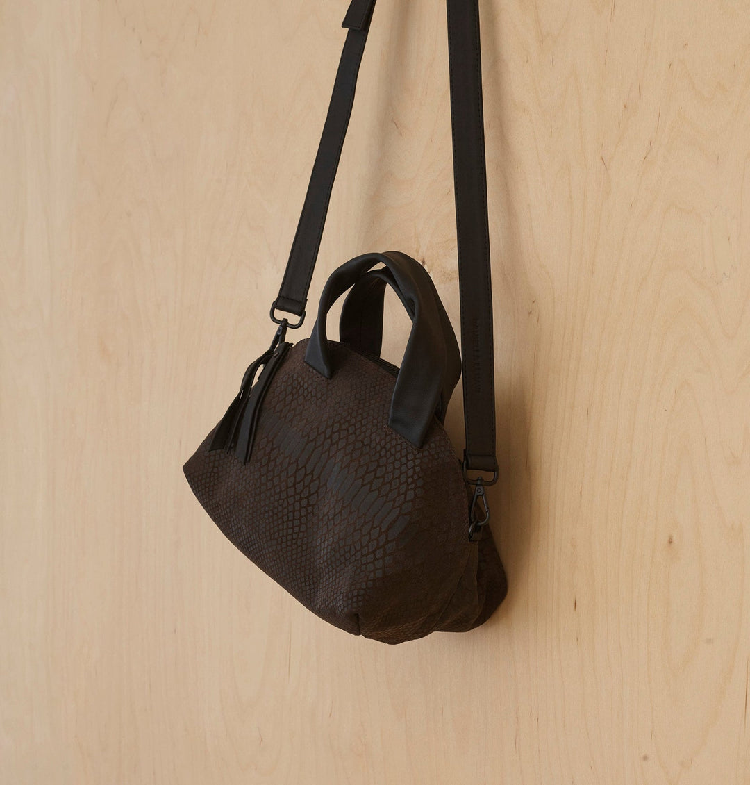 Daniella Lehavi Malika Medium Satchel Bag in Cocoa available at Barbara Katz