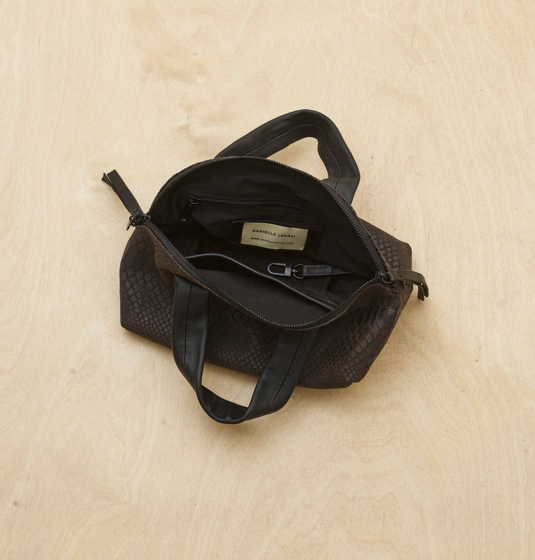 Daniella Lehavi Malika Medium Satchel Bag in Cocoa available at Barbara Katz