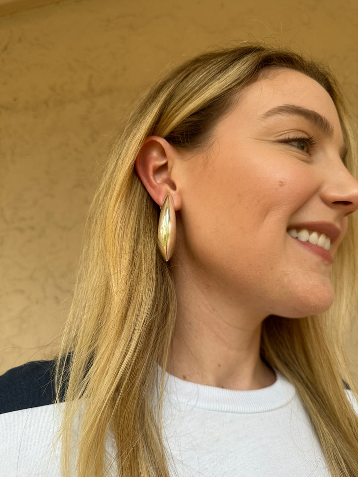 Simon Sebbag Curved Sterling Silver Earring