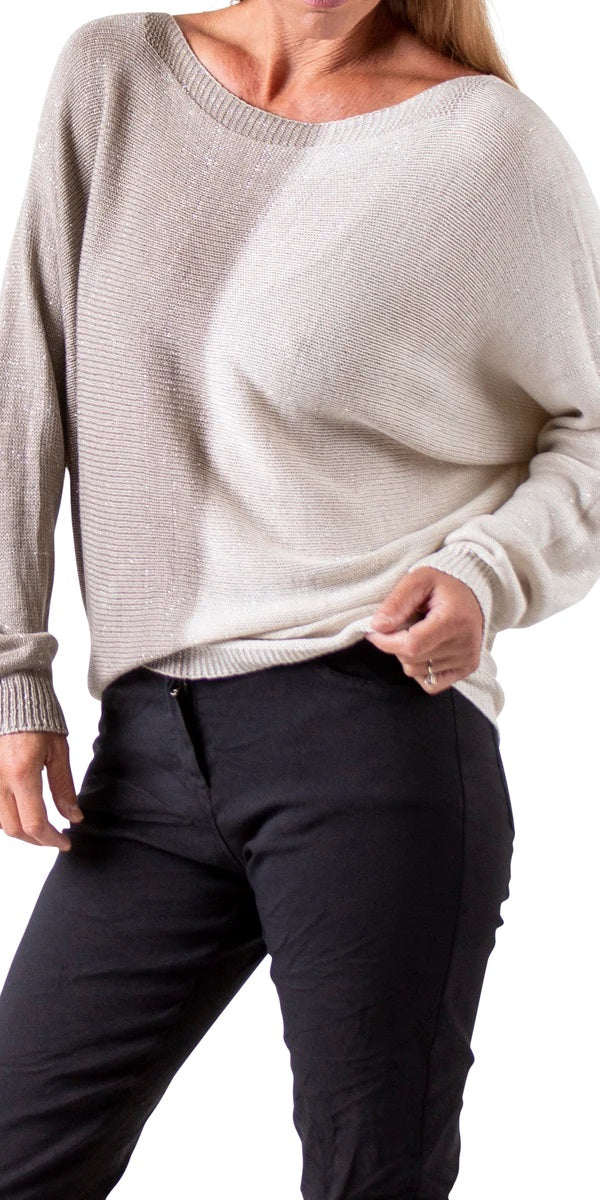 2 Tone Zip Sweater