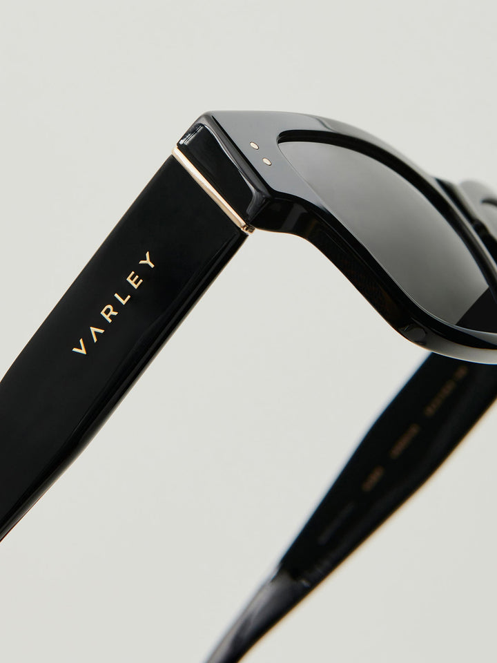 Varley Alber Square Sunglasses in Black available at Barbara Katz