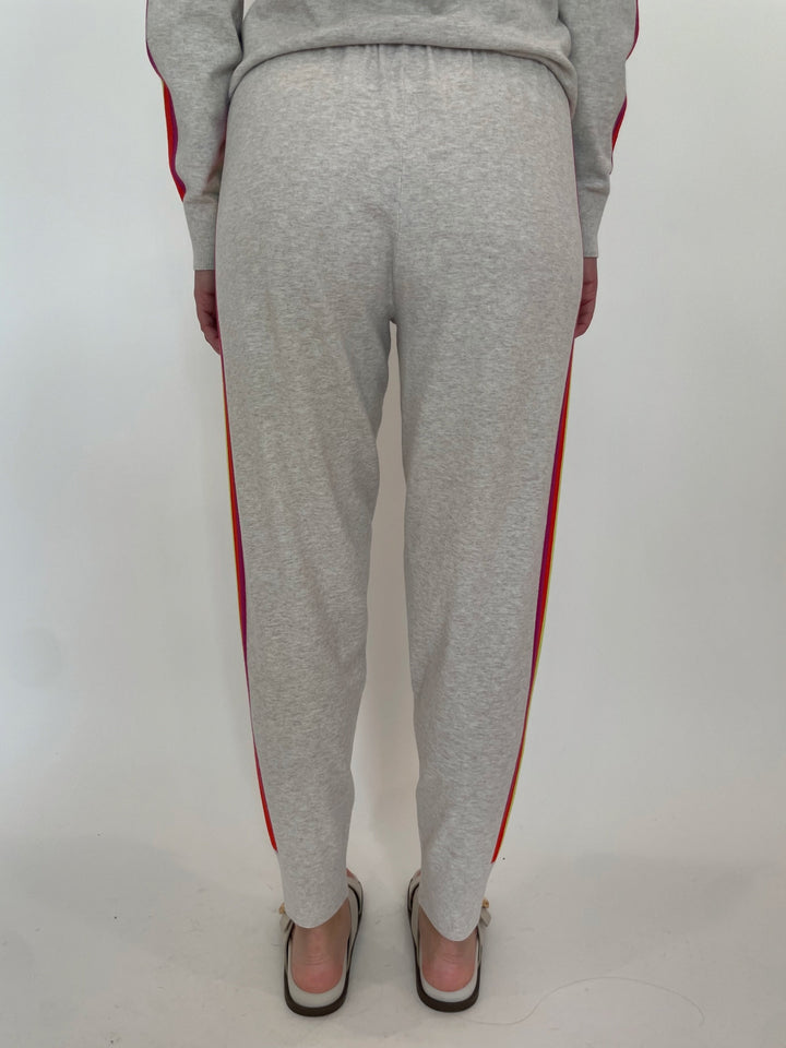 J Society Striped Joggers in Flax available at Barbara Katz