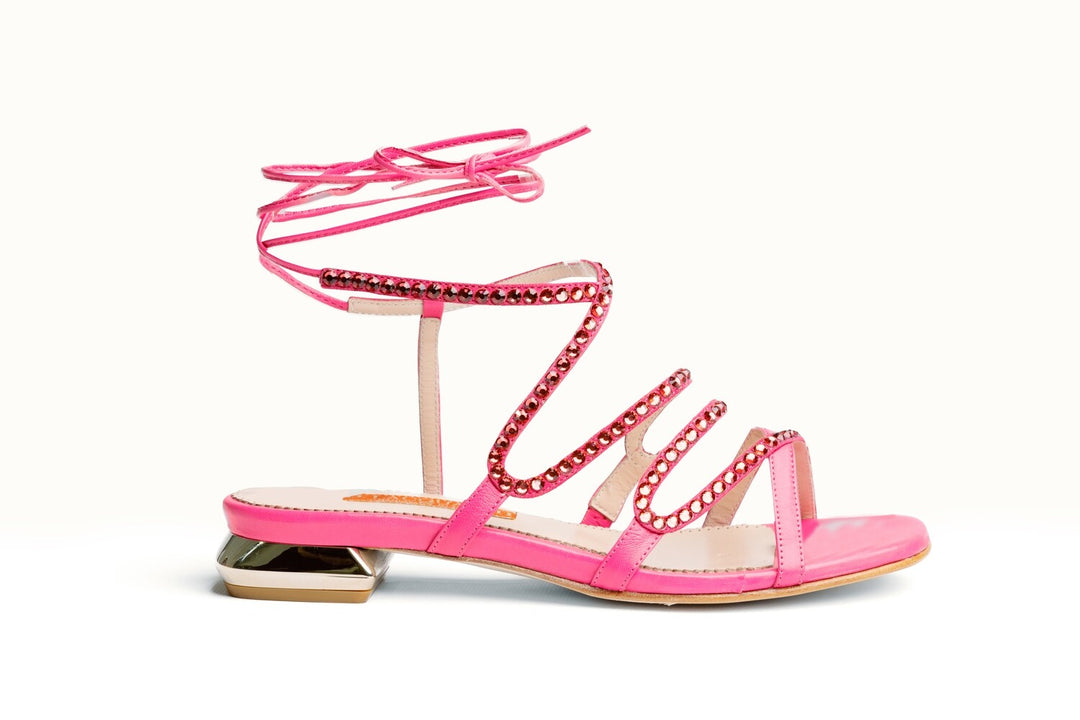 D. Lacquaniti Isabella Sandals - Pink