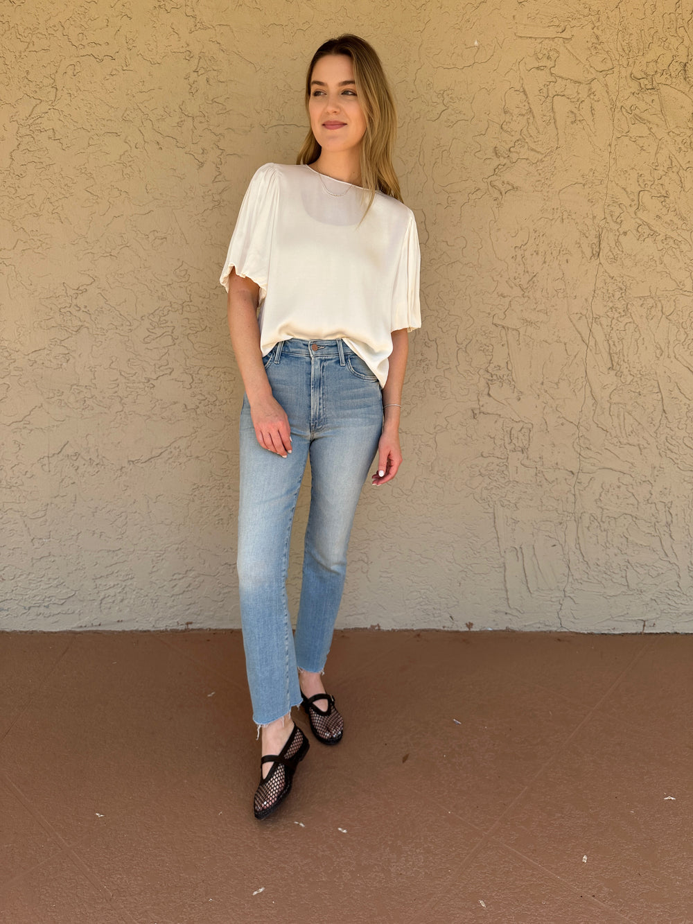 Velvet Desi Blouse - Crema