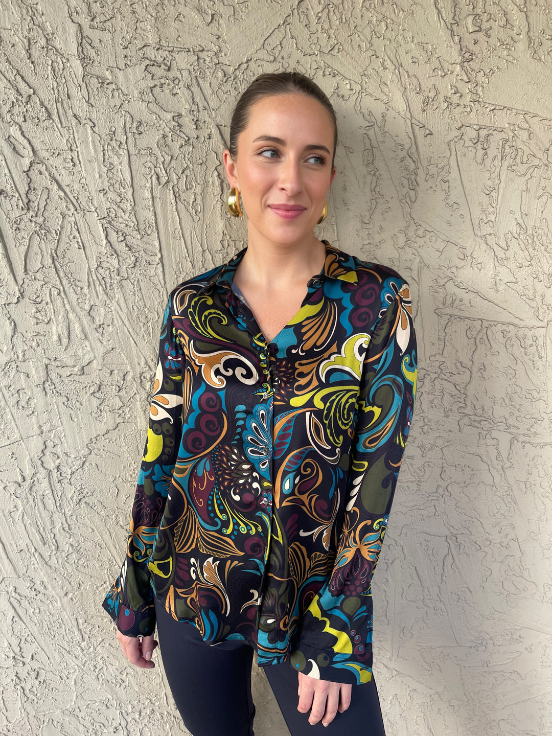 Valentinas Stain Glass Printed Blouse