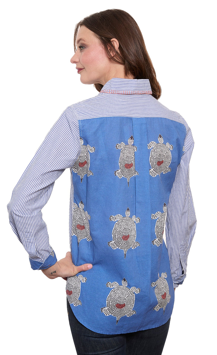 Dizzy-Lizzie Chesapeake Top with Turtles Back Panel available at Barbara Katz