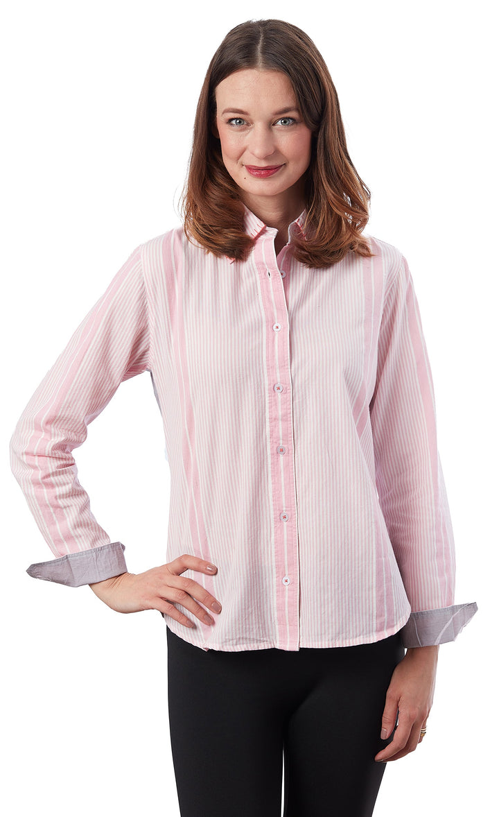 Dizzy-Lizzie Chesapeake Top - Stripes With Martinis Print available at Barbara Katz