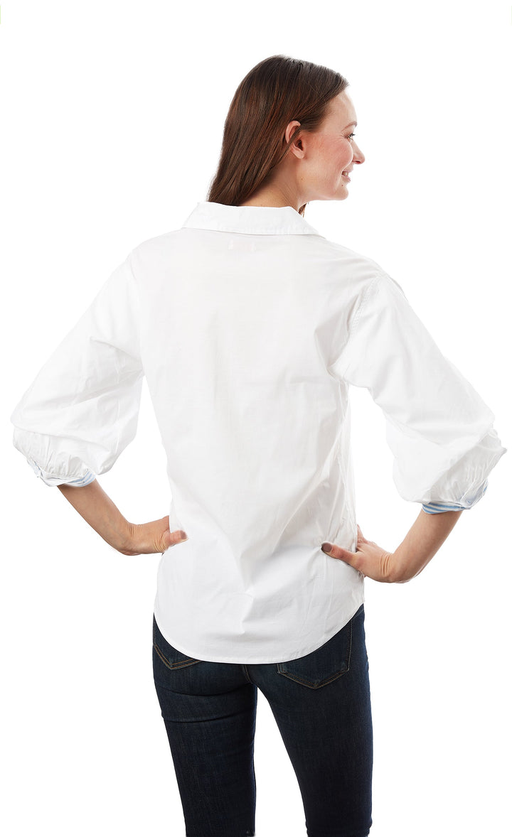 Milano Puff Sleeve Top - White