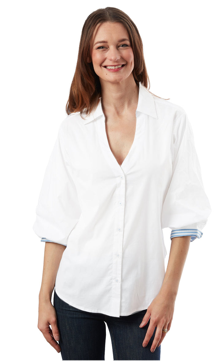 Milano Puff Sleeve Top - White