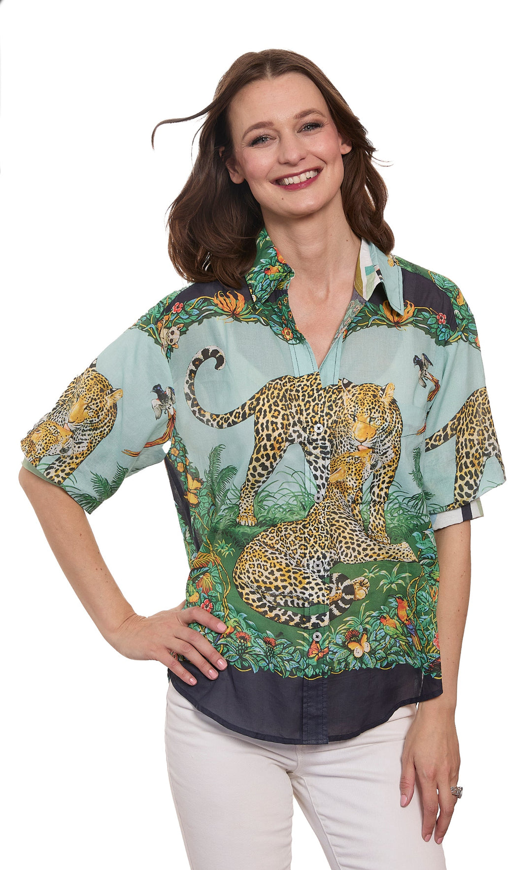 Dizzy-Lizzie Milano Top - Safari Print available at Barbara Katz