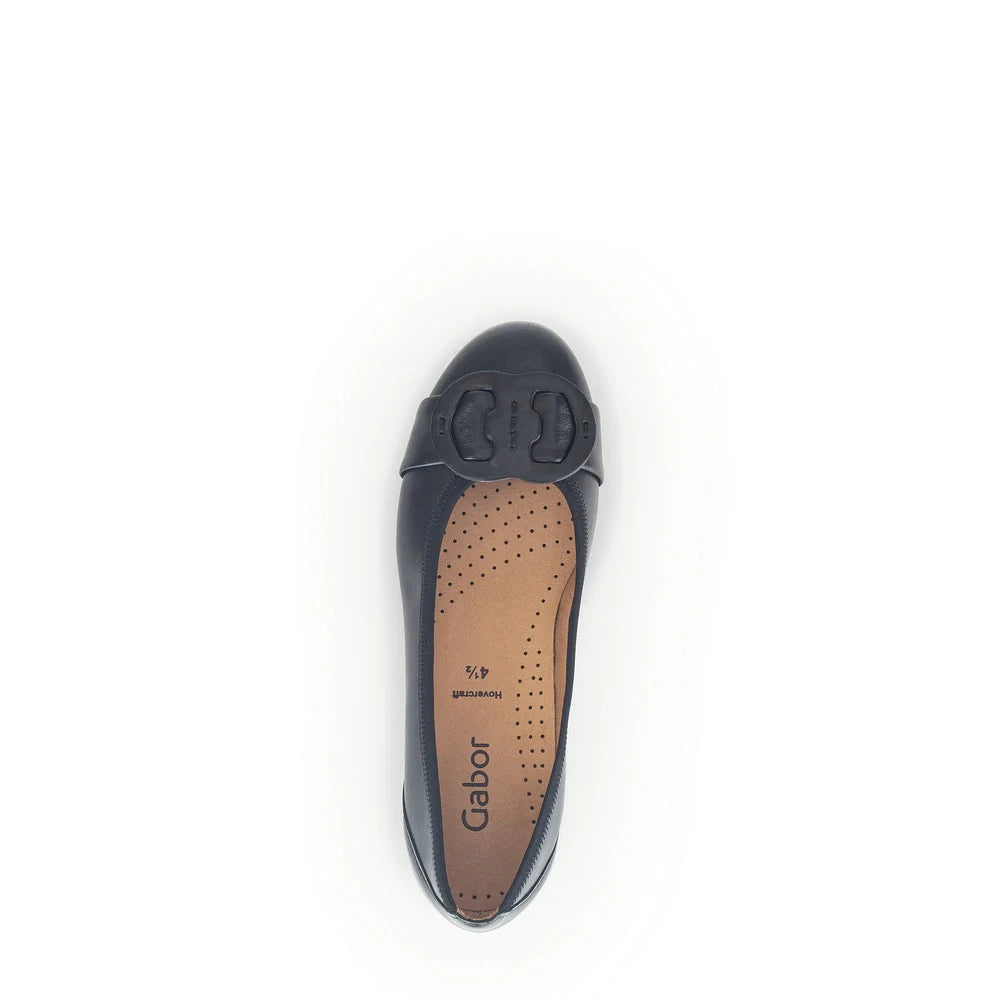 Gabor black ballet pumps cheap