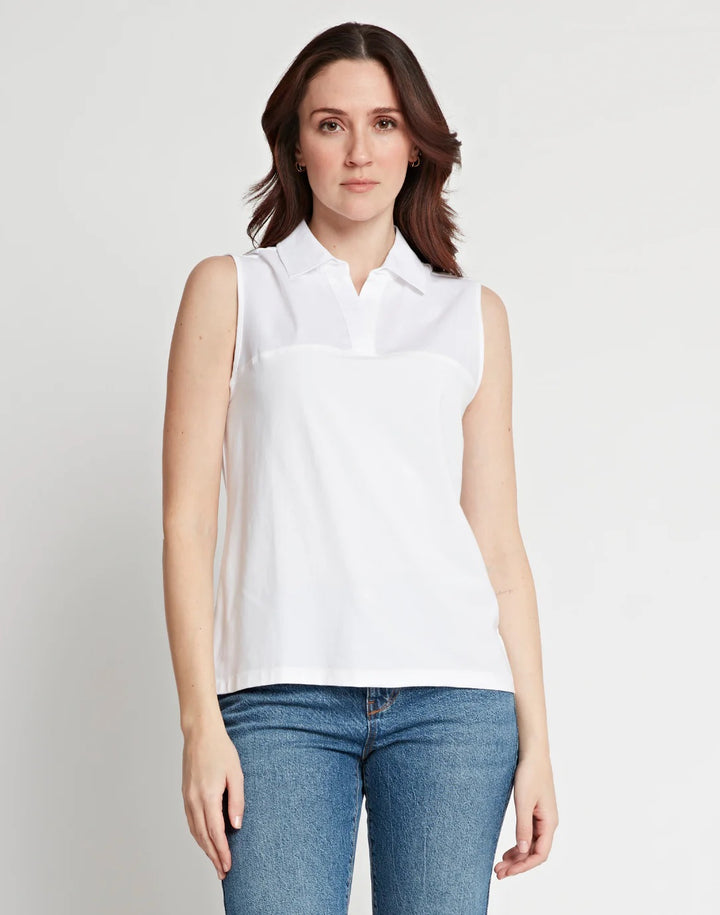 Hinson Wu Jane Sleeveless Foundation Layer in White available at Barbara Katz