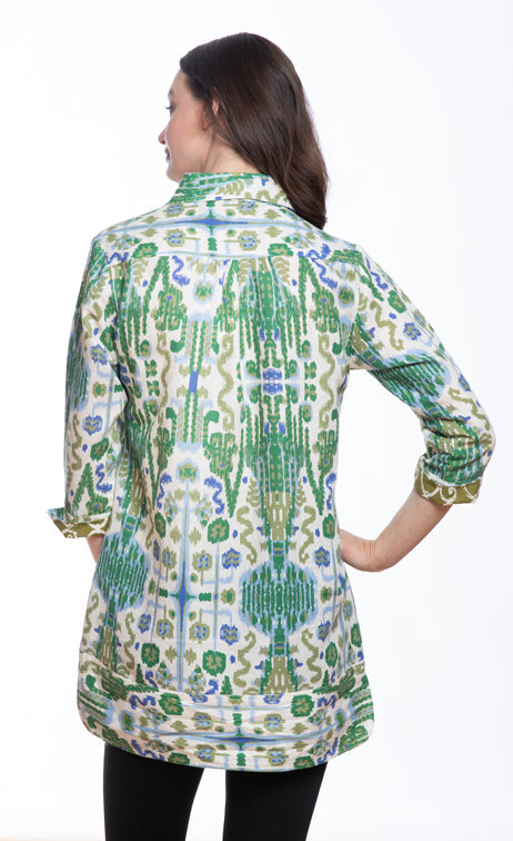 Dizzy-Lizzie Vail Tunic in Paris Motifs available at Barbara Katz