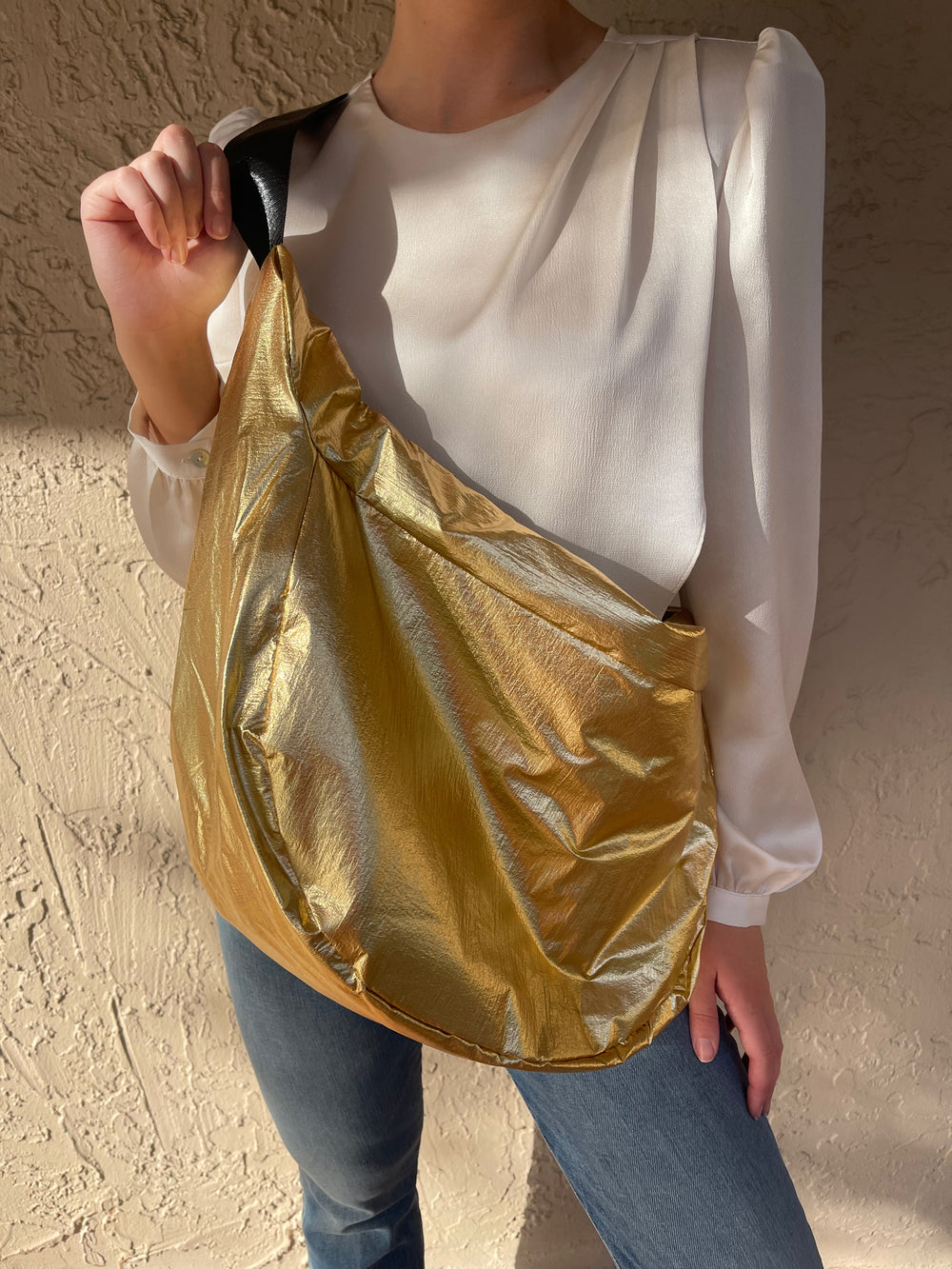 Suzie Metallic Bag - Gold