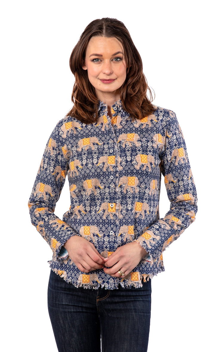 Dizzy-Lizzie Cape Cod Tunic - Ellies Print available at Barbara Katz