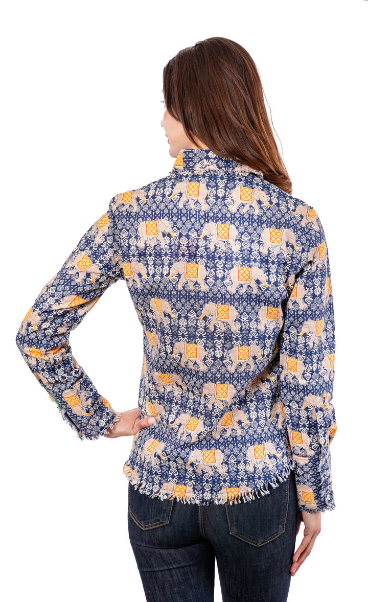 Dizzy-Lizzie Cape Cod Tunic - Ellies Print available at Barbara Katz