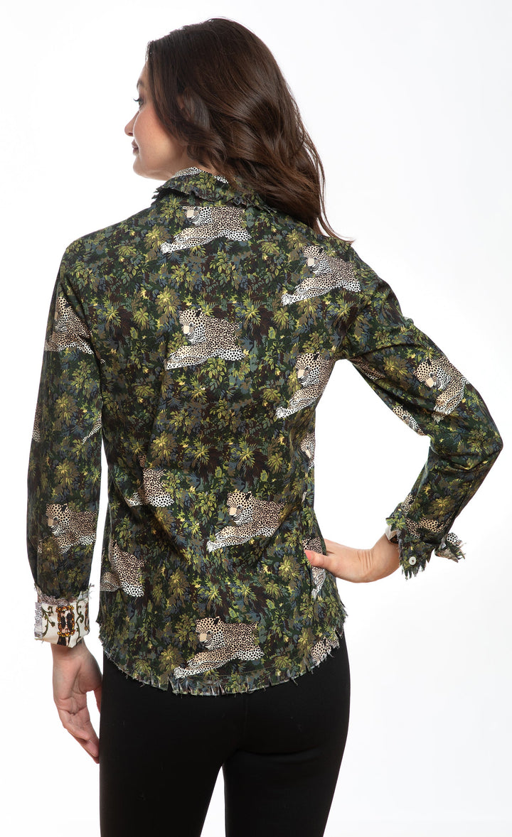 Dizzy-Lizzie Cape Cod Top - Cheetahs in The Grass available at Barbara Katz