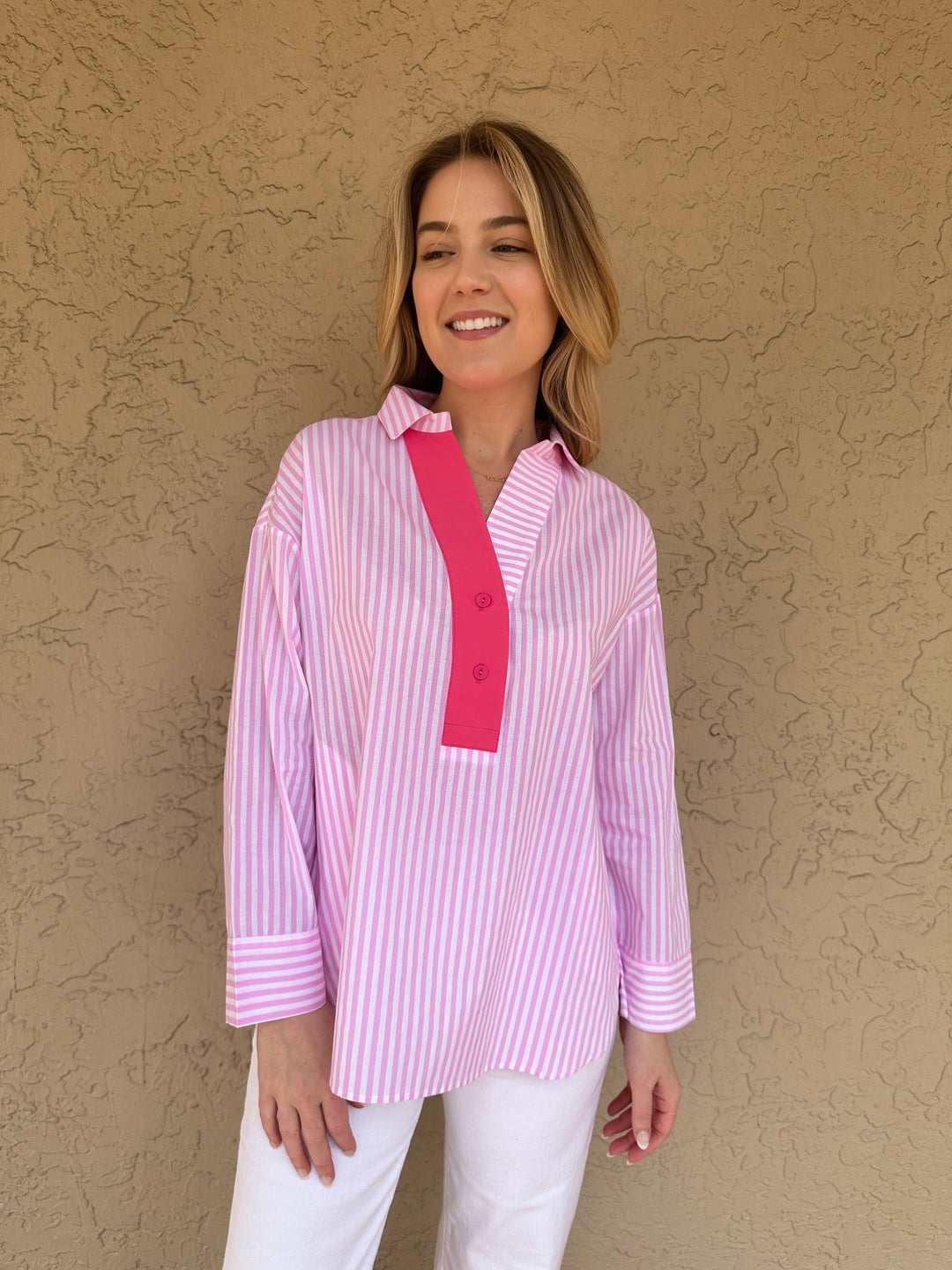 Stripe Tunic - Pink
