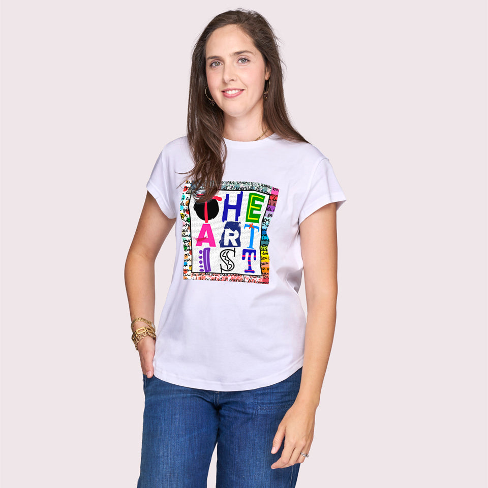 Suzi Roher The Karlie T-Shirt - The Artist available at Barbara Katz