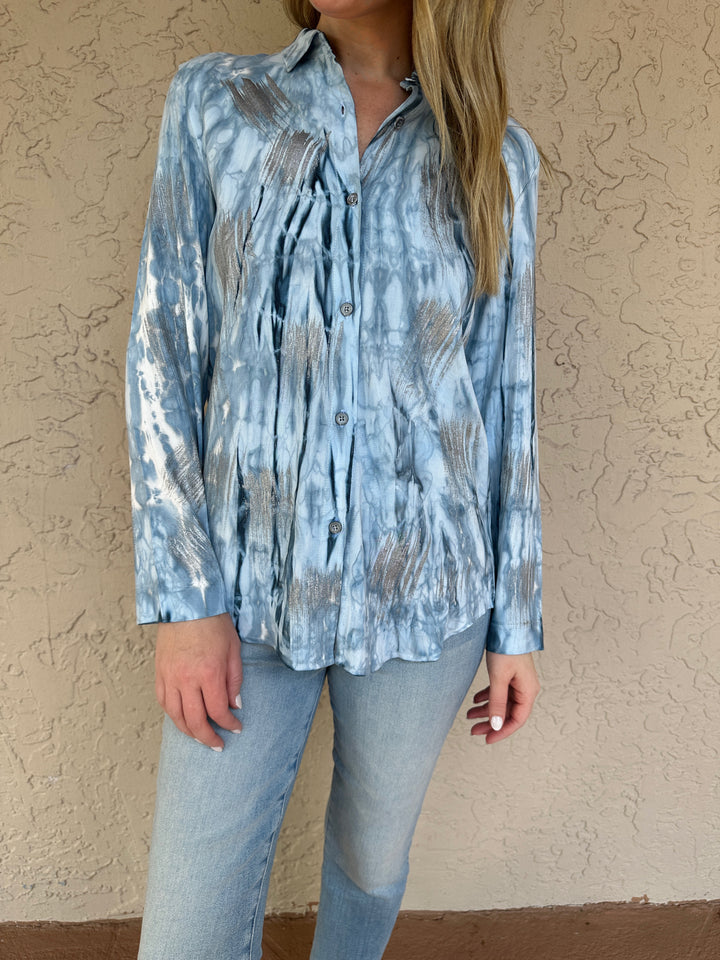 Mela Rosa Handpainted Shirt - Barca