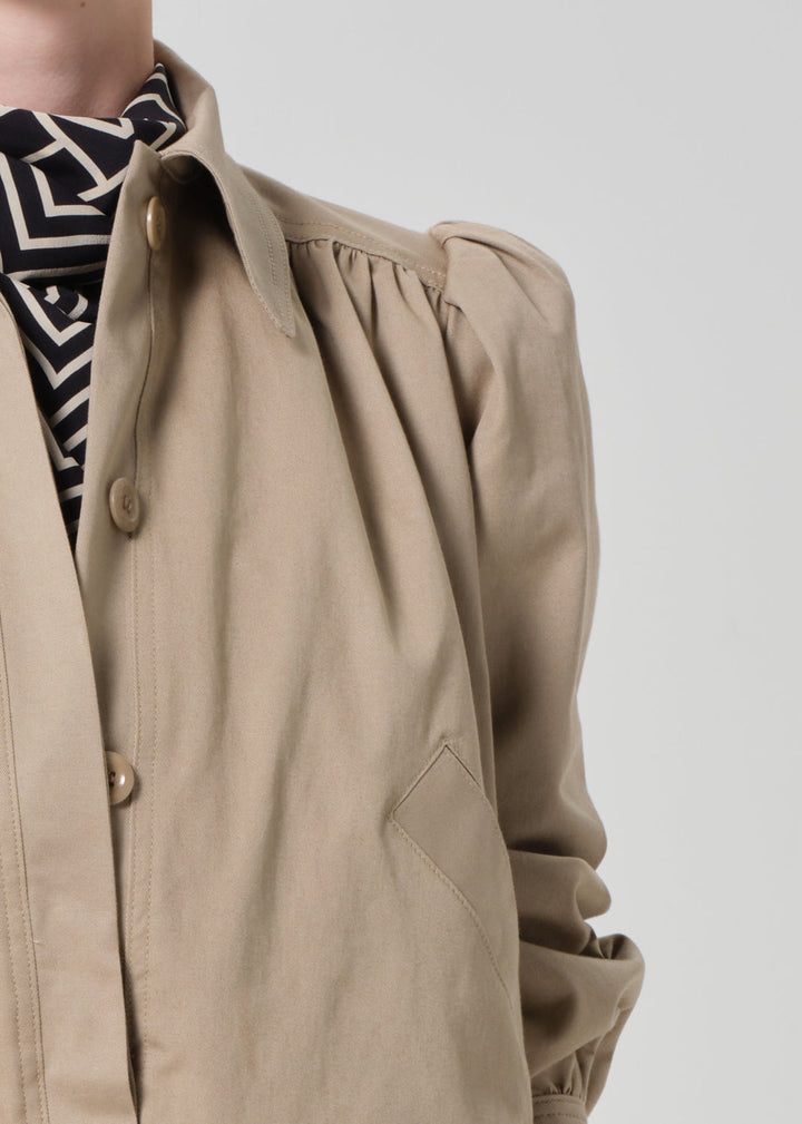 Citizens of Humanity Everly Shirred Crop Jacket in Catalina available at Barbara Katz