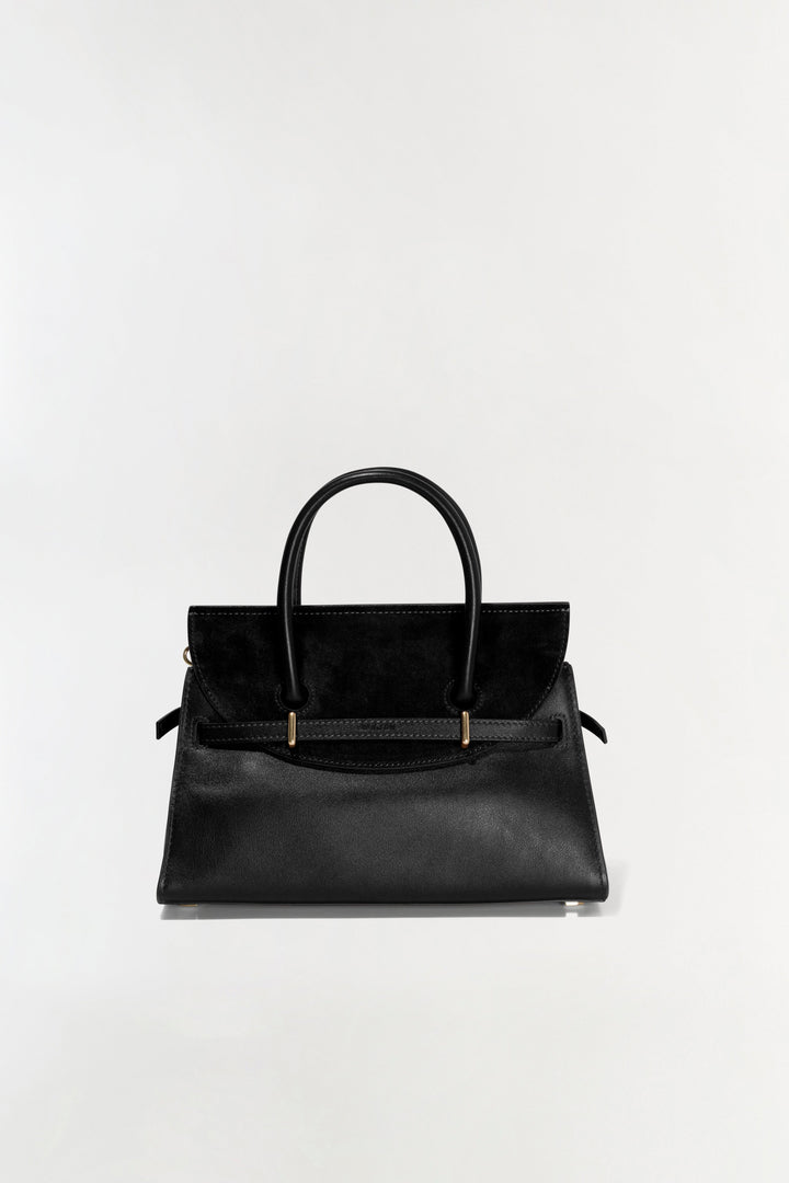 Simkhai River Small Suede Top Handle Bag in Black available at Barbara Katz