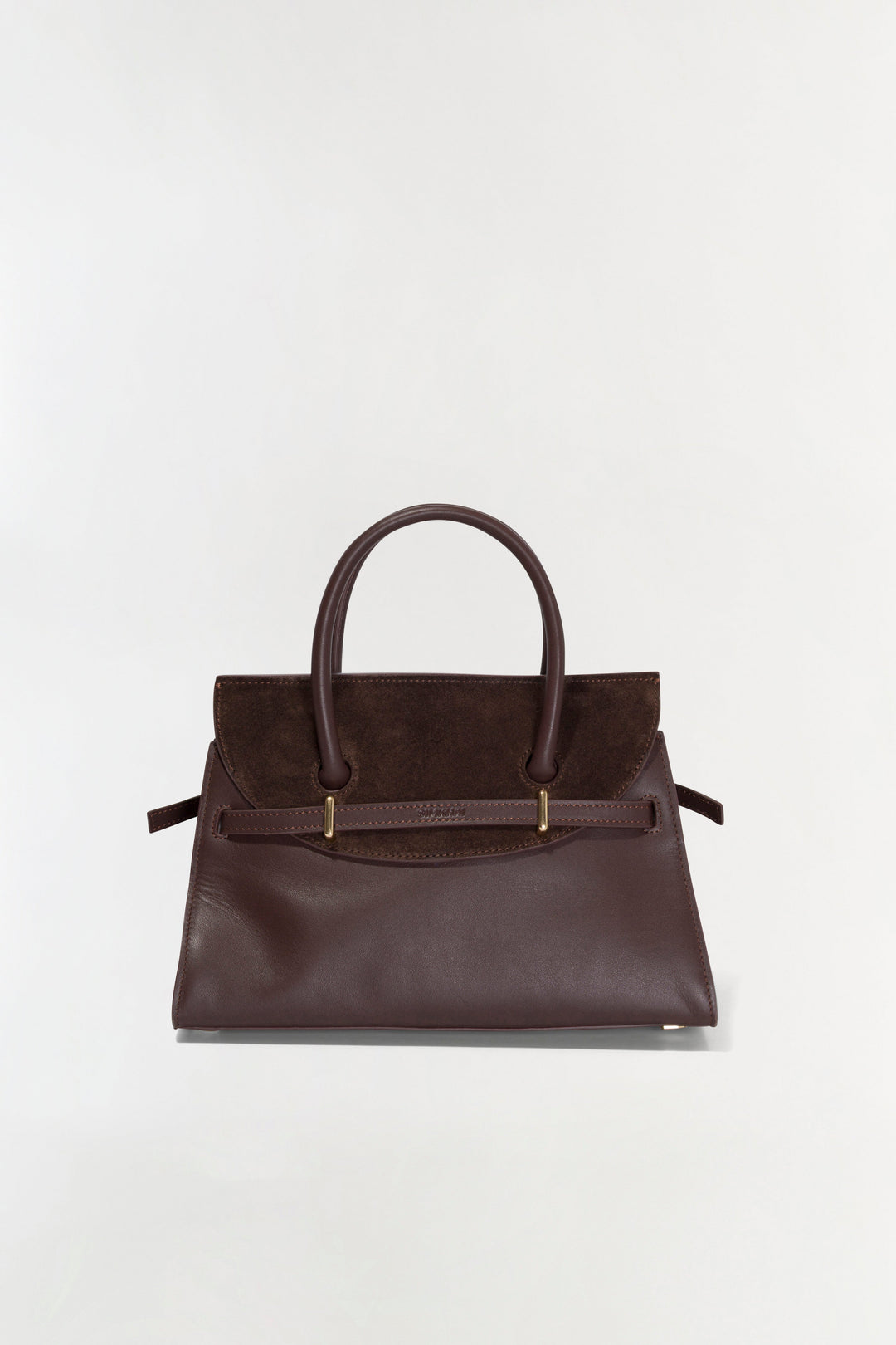 Simkhai River Small Suede Top Handle Bag in Cacao available at Barbara Katz