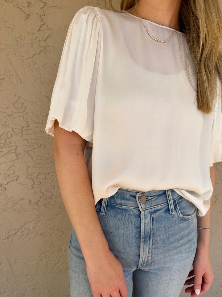 Velvet Desi Blouse - Crema