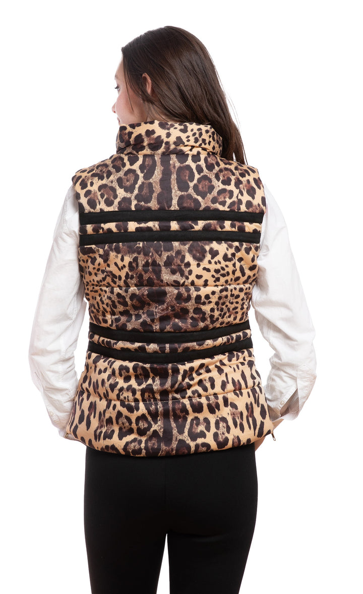 Dizzy-Lizzie Rosey Vest in Cheetah Print available at Barbara Katz