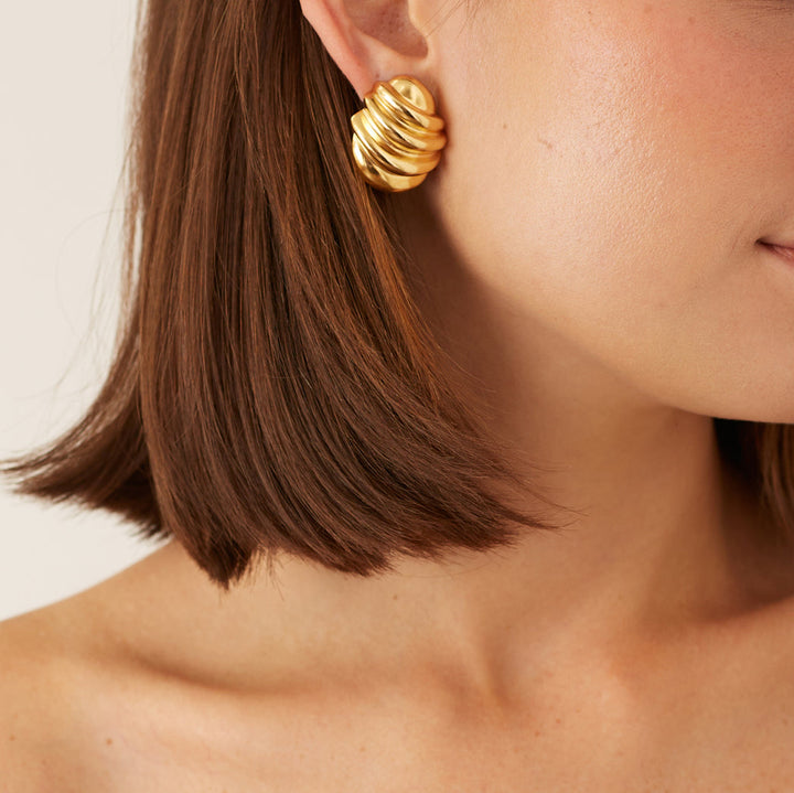 Ben Amun Mar Earrings in Gold available at Barbara Katz