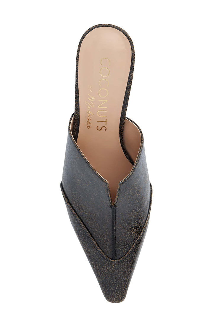 Matisse Crawford Pointed Toe Mule in Black available at Barbara Katz