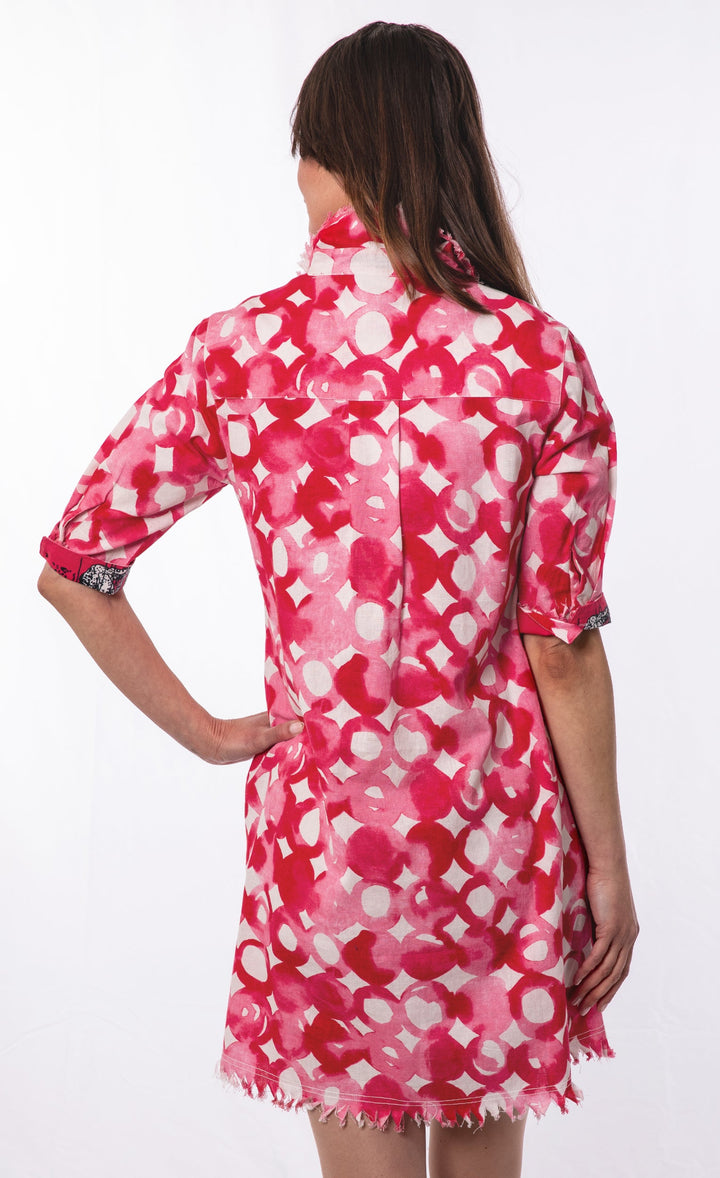Dizzy-Lizzie Chatham Dress - Pink Watercolors available at Barbara Katz