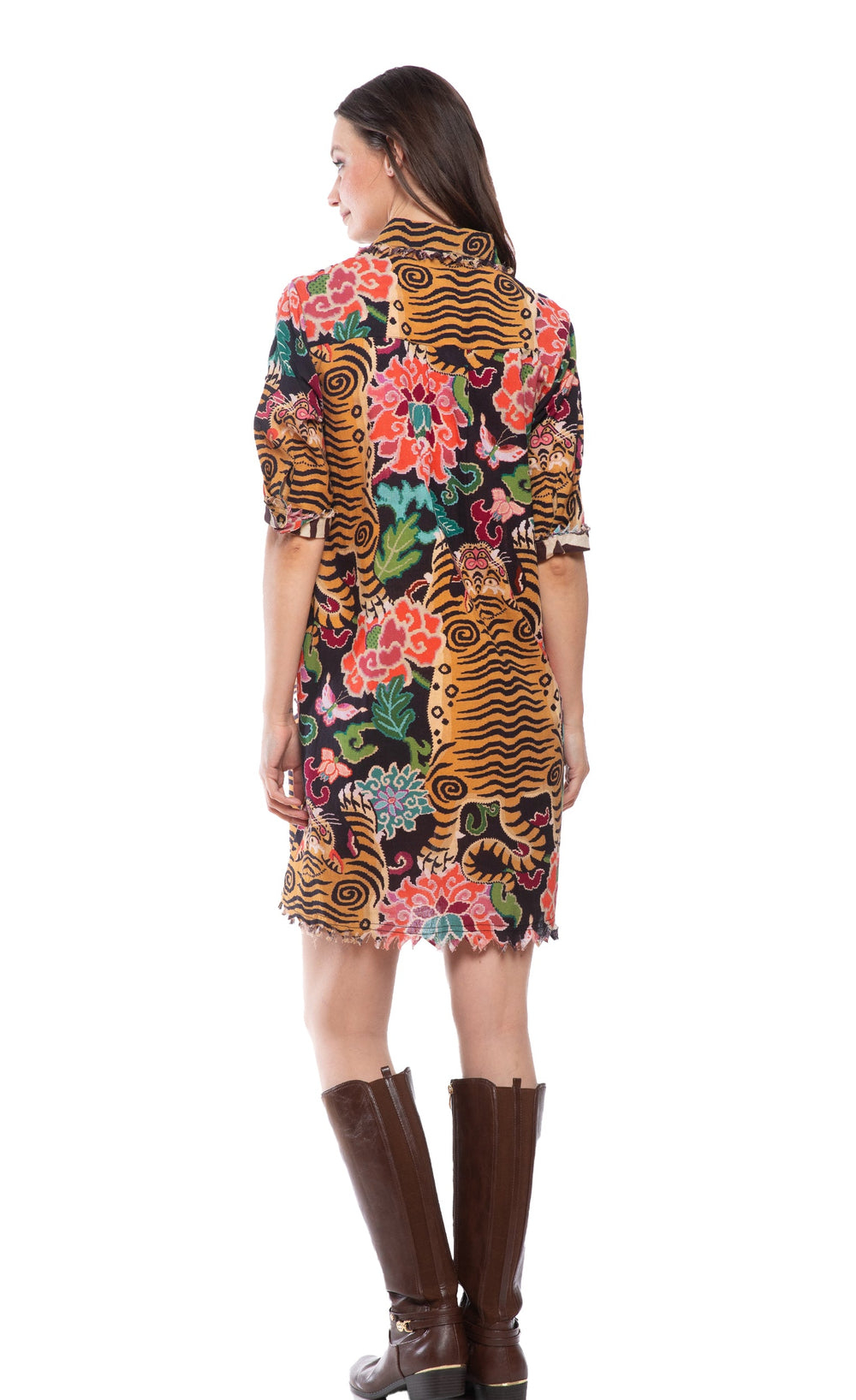 Dizzy-Lizzie Chatham Dress in Elephant Print available at Barbara Katz