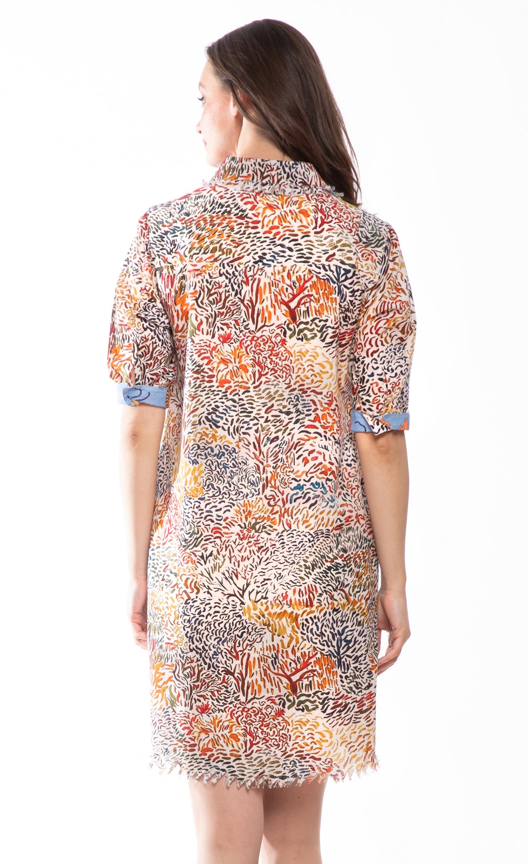 Dizzy-Lizzie Chatham Dress - All Over Abstract Print available at Barbara Katz