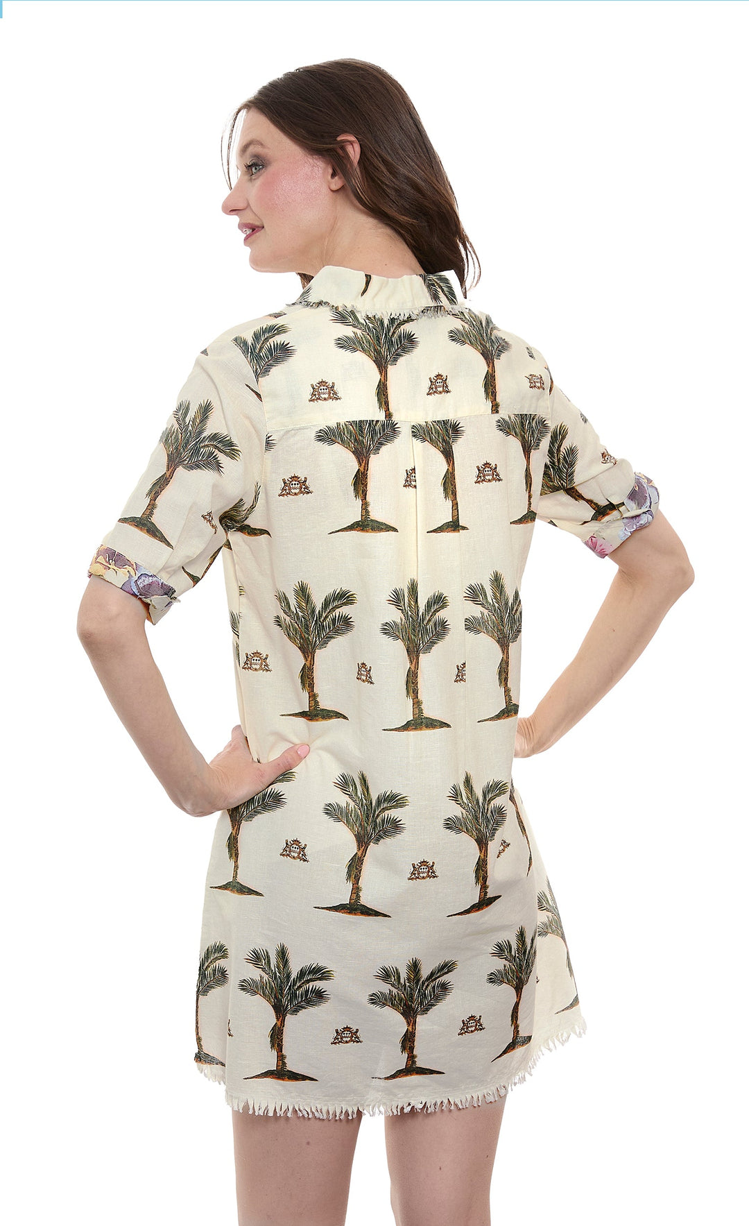 Dizzy-Lizzie Chatham Dress - Palms Print available at Barbara Katz