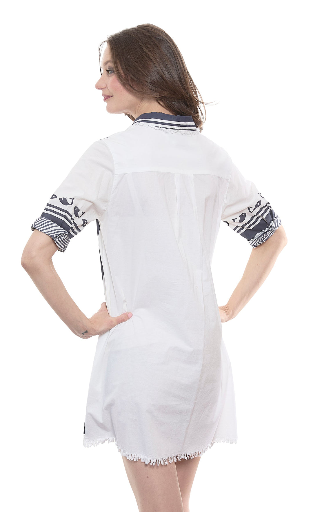 Dizzy-Lizzie Chatham Dress - Whales Print available at Barbara Katz