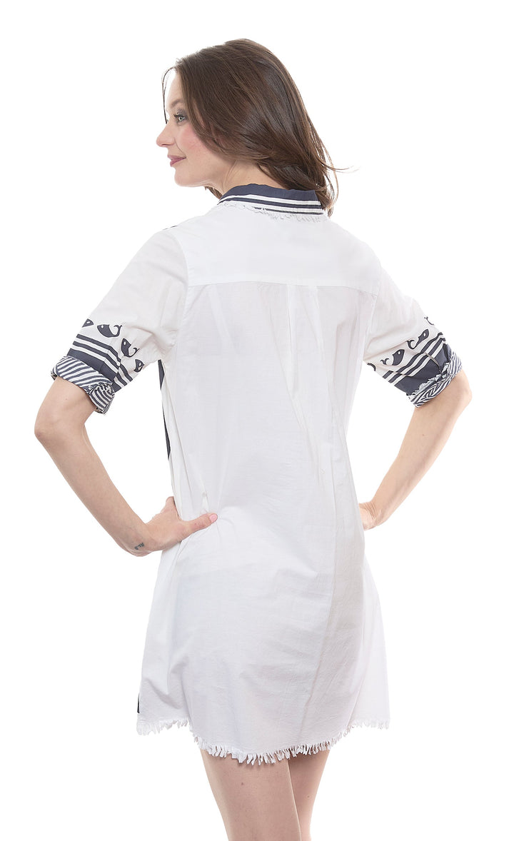 Dizzy-Lizzie Chatham Dress - Whales Print available at Barbara Katz