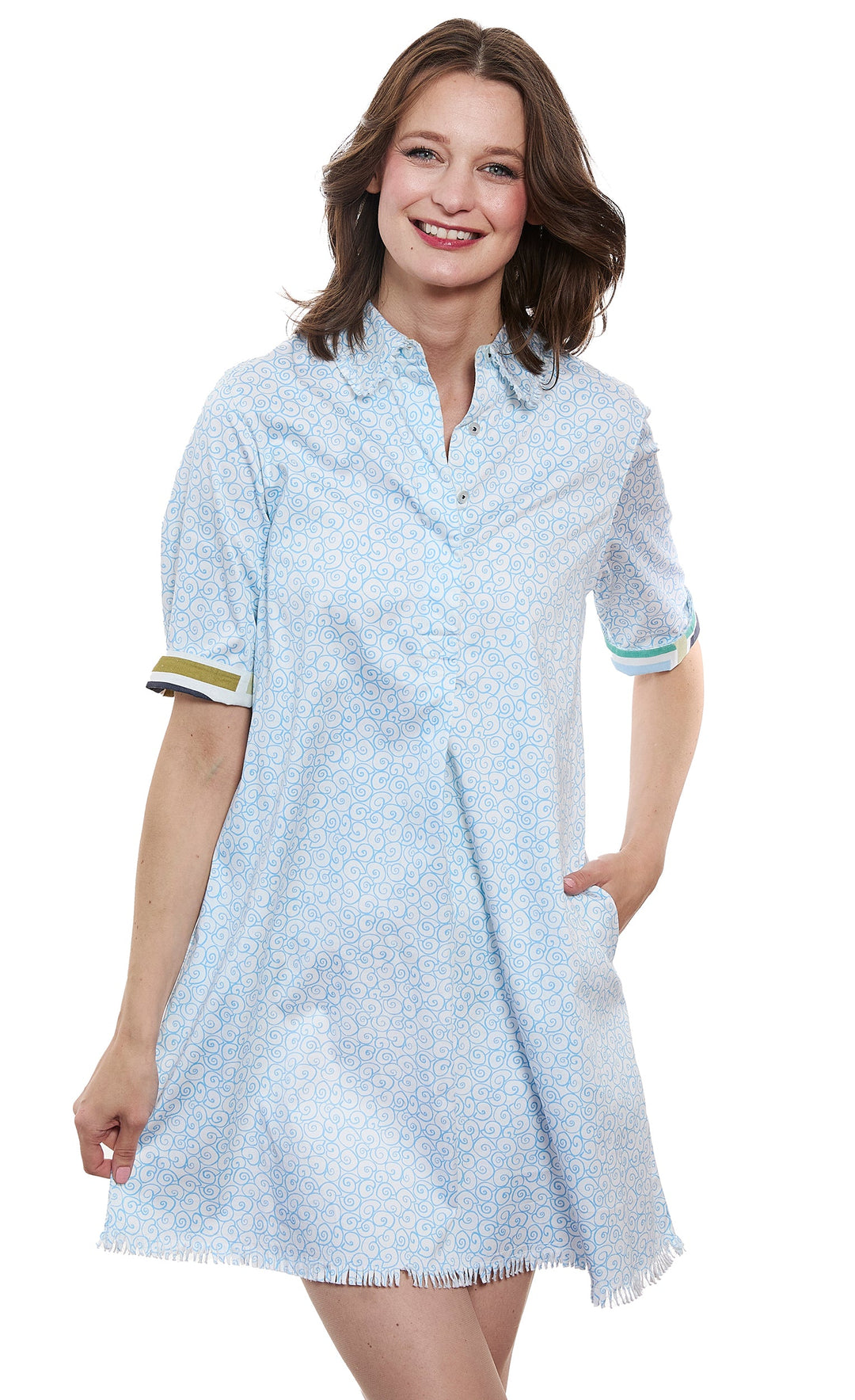 Dizzy-Lizzie Chatham Dress - Abstract Print available at Barbara Katz