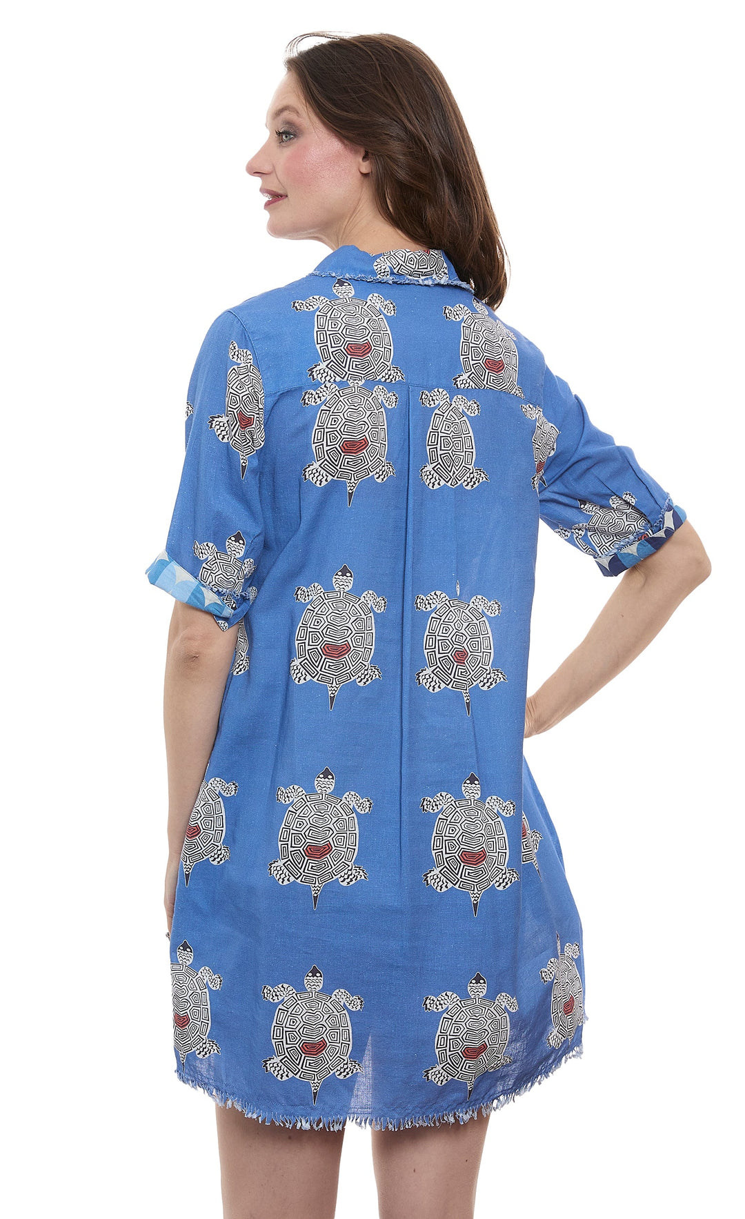 Dizzy-Lizzie Chatham Dress in Turtles Print available at Barbara Katz