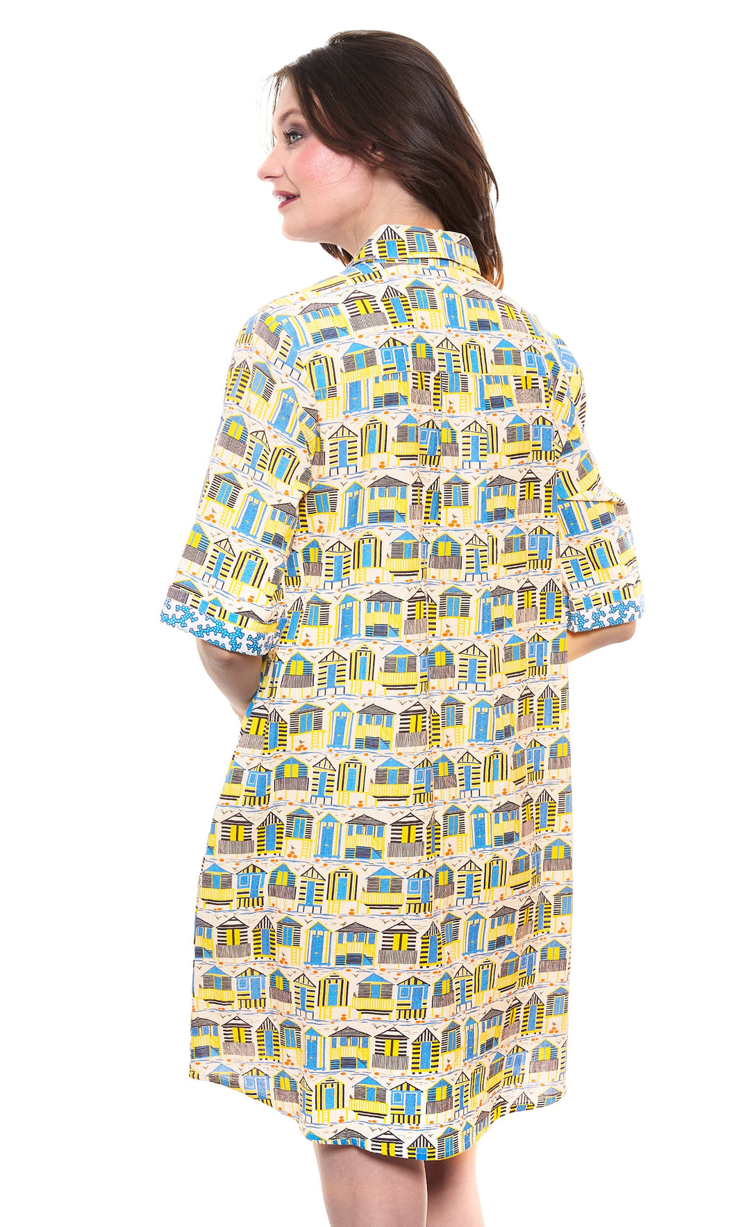 Dizzy-Lizzie Monterey Dress - Cabana Print available at Barbara Katz