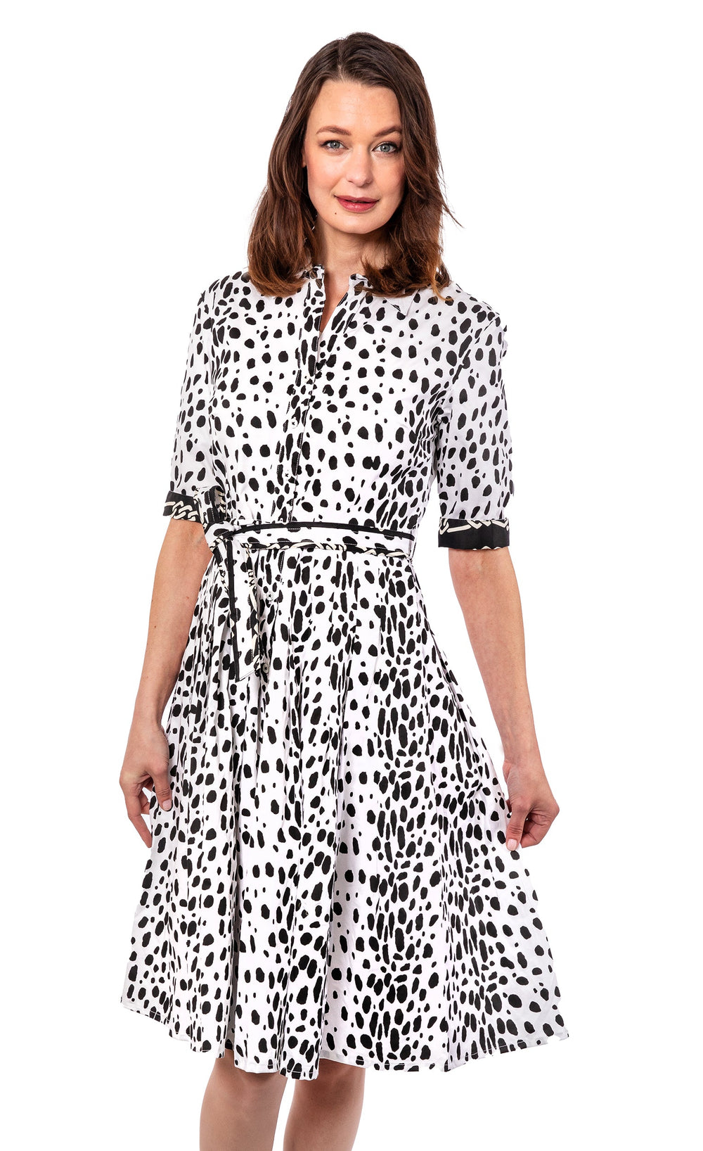 Dizzy-Lizzie Mrs. Maisel Dress - Zebra Print available at Barbara Katz