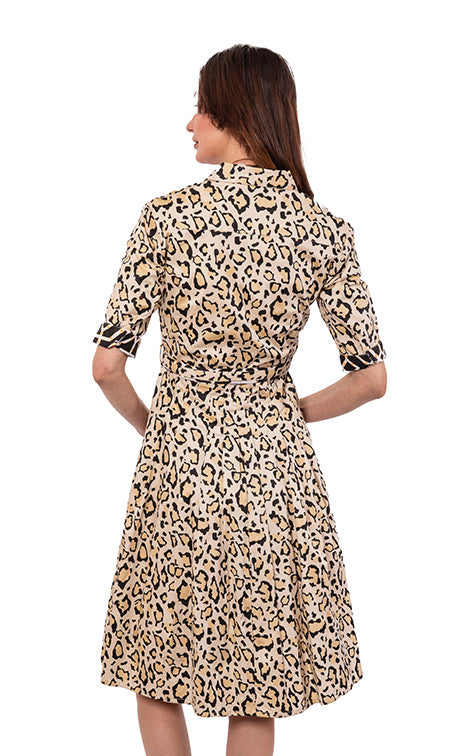 Dizzy-Lizzie Mrs Maisel Dress - Leopard Print available at Barbara Katz