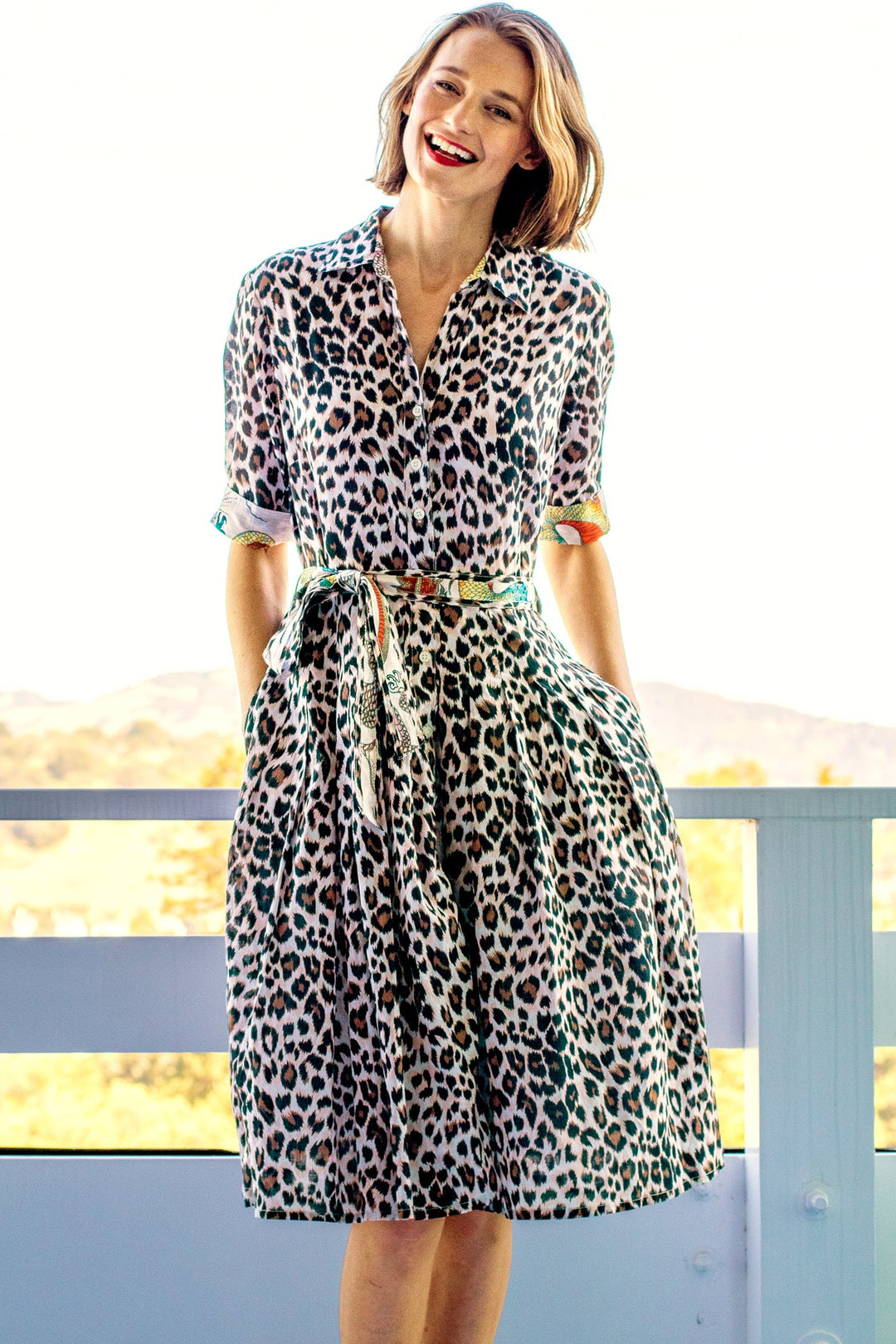 Dizzy-Lizzie Mrs. Maisel Dress Cheetah Print